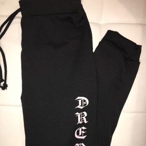 black joggers